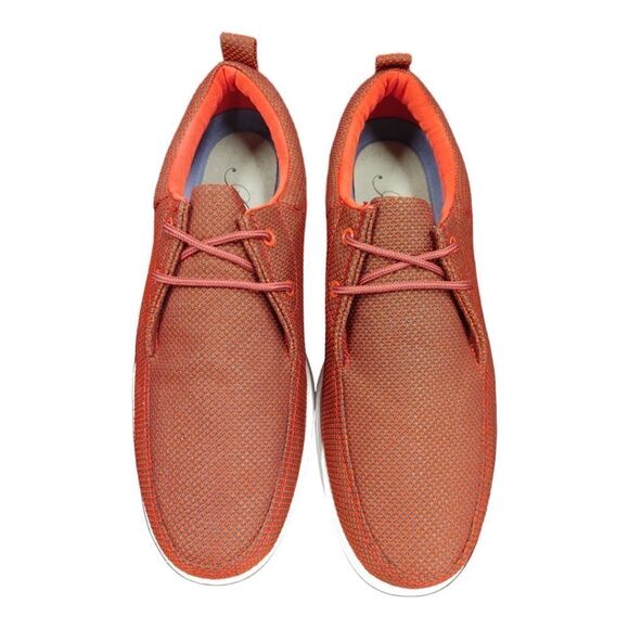 MEN'S AMALI DANIEL 2 RED LOW TOP CASUAL MOC TOE SNEAKER. - Picture 4 of 7